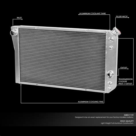 82 02 Chevy S10 Blazer 90 Corvette V8 Tri Core Aluminum Racing Cooling