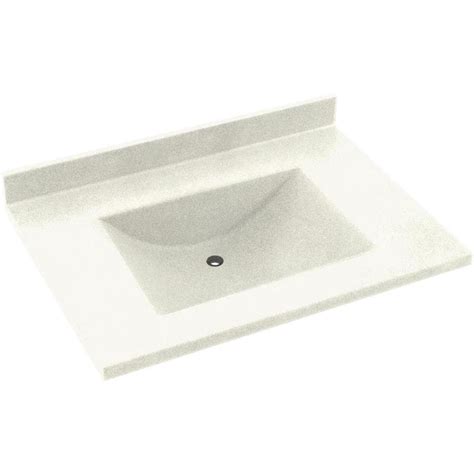 Swan Contour In Bisque Solid Surface Bathroom Vanity Top At Lowes