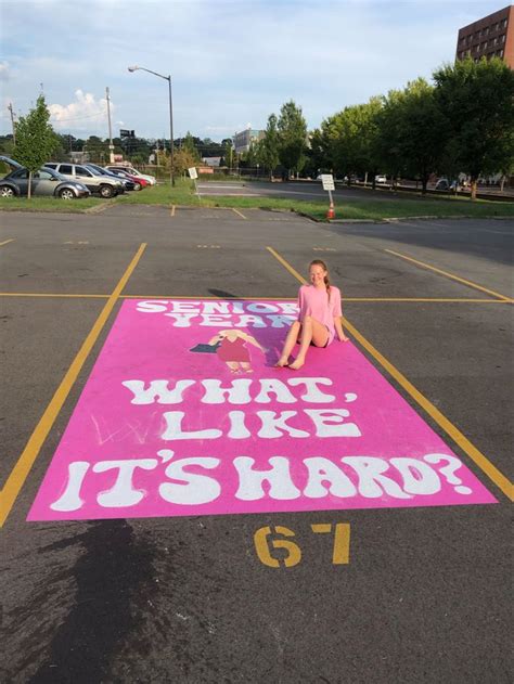 Legally Blonde Parking Spot Senior Year Fun Parking Spot Painting