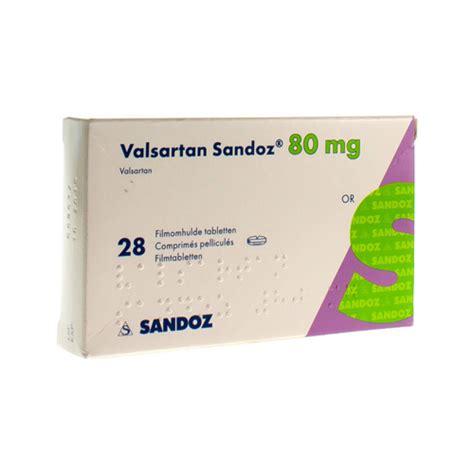 Valsartan Sandoz Mg Filmomh Tabl X Mg Apotheek Claeys