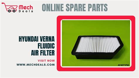 Hyundai Verna Fluidic Air Filter AF4071PM Buy Online MechDeals