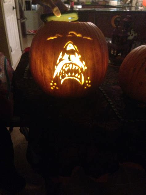 Jaws Pumpkin Pumpkin Carving Pumpkin Carving