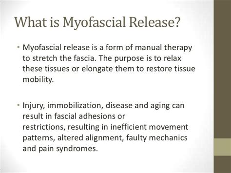 Myofascial Release Review