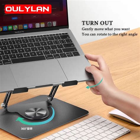 Dobr Vel Alum Nio Liga Laptop Stand 360 Rotating Desktop Suporte De