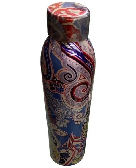 Multicolor Polished Printed Copper Water Bottle Capacity Ml