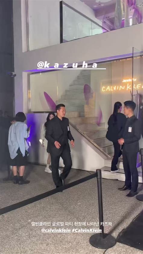 Daizy On Twitter Kazuha Has Arrived At Calvin Klein Pop Up Store For