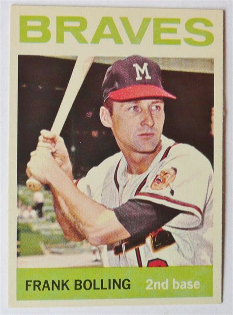 FRANK BOLLING MILWAUKEE BRAVES 1964 Frank Kelsey Flickr