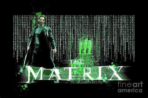 Mo3764 The Matrix Movie Low Poly Art Horizontal Movie Poster Digital