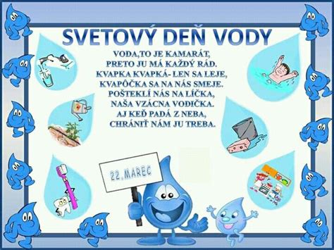 Pin su Deň vody | Modelli di scatola, Acqua