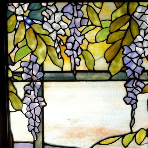 47: Pair of Tiffany Studios Wisteria Windows : Lot 47