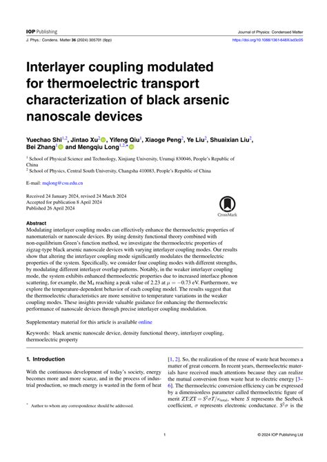 Interlayer Coupling Modulated For Thermoelectric Transport