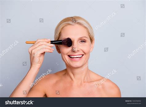 Portrait Cheerful Nude Attractive Pretty Gorgeous Stock Photo Shutterstock