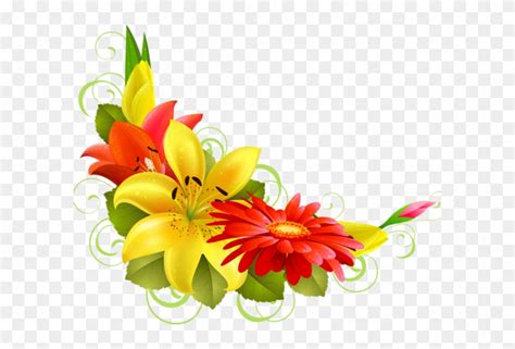 Corner Flower Design Png Best Flower Site