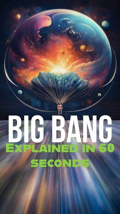 The Big Bang Theory Explained In 60 Seconds Bigbangtheory Bigbang Universeorigin