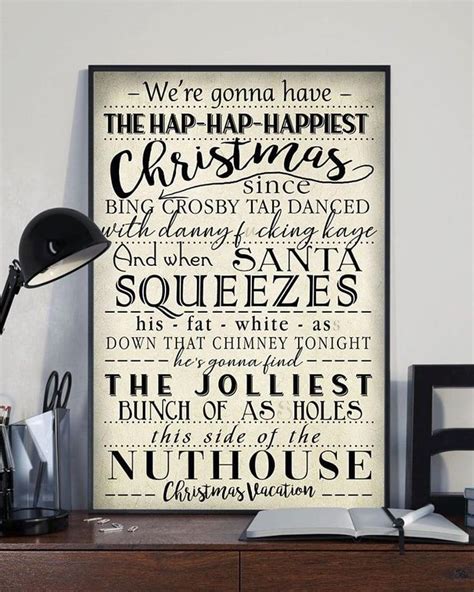 Were Gonna Have The Hap Hap Happiest Christmas Poster Canvas Christmas