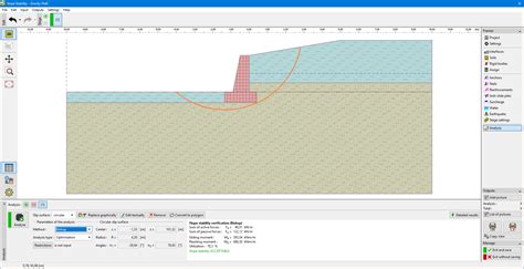 Stability Program Gravity Wall Online Help Geo