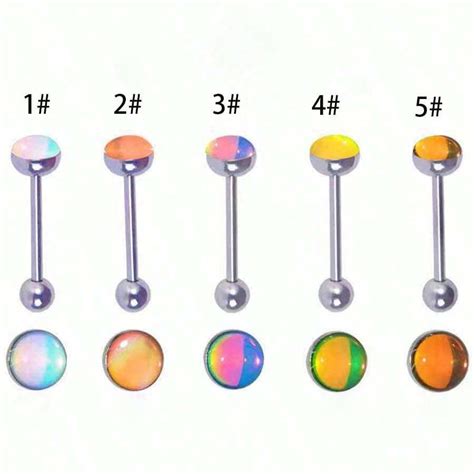 1pc Sexy Stainless Steel Straight Barbell Tongue Piercing With