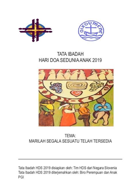 PDF TATA IBADAH HARI DOA SEDUNIA ANAK 2019 Pgi Or Id HARI DOA