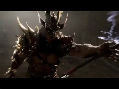 Shao Kahn Gives Scorpion The War Hammer Mortal Kombat Shao Kahn