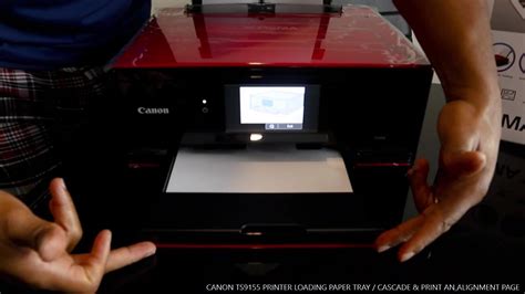 Canon Ts9155 Printer Loading Paper Tray Cassette And Print An Alignment