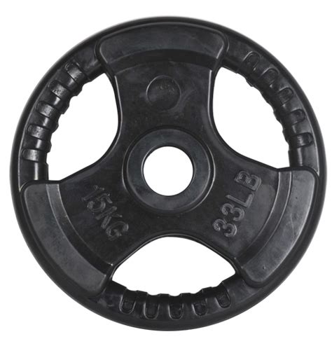 Olympic Rubber Coated Weight Plate 15kg Fitness Masters