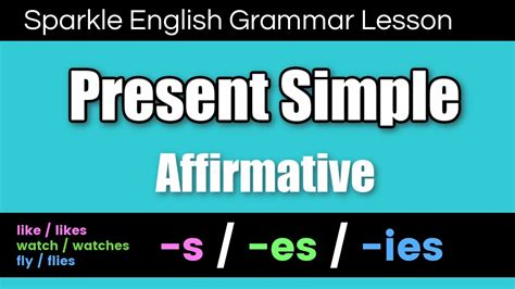 The Present Simple Tense Affirmative Form How To Use The Present Simple And Verb Spelling