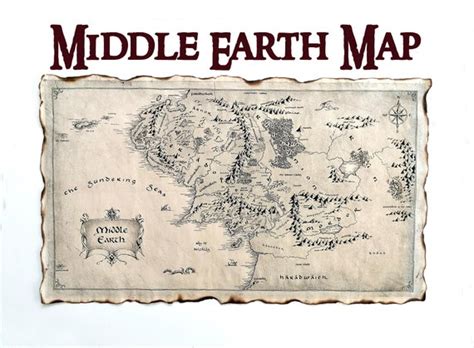 Middle Earth Map The Hobbit