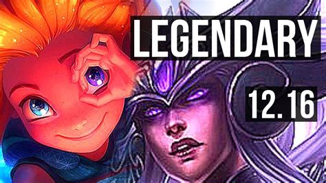 Zoe Vs Syndra Mid M Mastery Legendary Games Euw