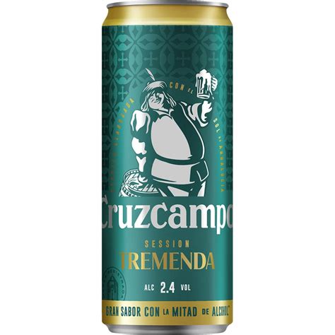 Cerveza Rubia Session Tremenda Tipo Lager Lata 33 Cl CRUZCAMPO