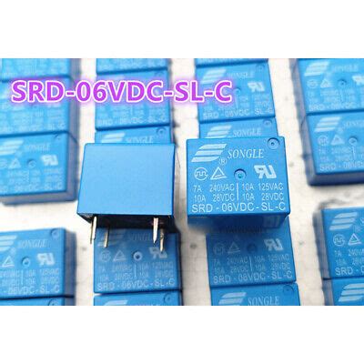 1Pc SONGLE SRD 06VDC SL C 6VDC Power Relay 4Pins 7A 240VAC EBay