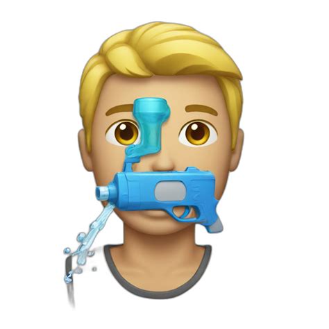 Holding Water Gun Ai Emoji Generator