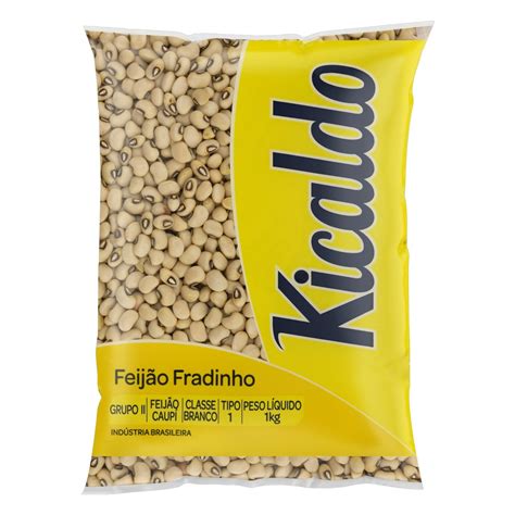 Feijão Fradinho Tipo 1 Kicaldo Pacote 1kg Supermercado Zero Hora