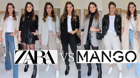 New In Zara Vs Mango Haul Spring Winter Try On Youtube