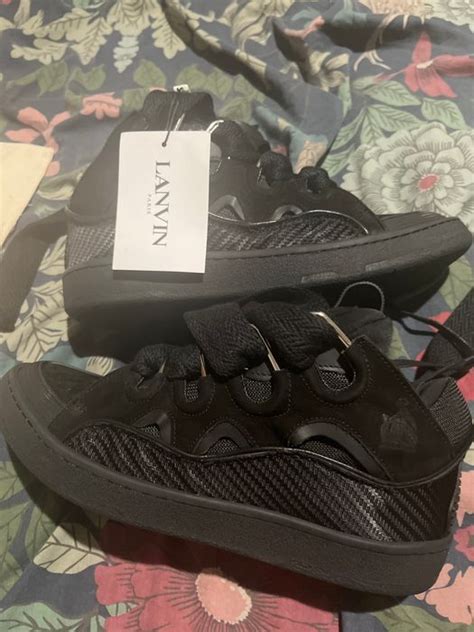 Lanvin Black Lanvins Curb Sneakers Grailed