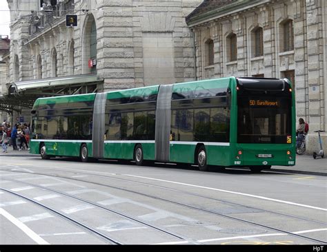 Bvb Hess E Bus Nr Bs Unterwegs Aus Der Linie In Basel