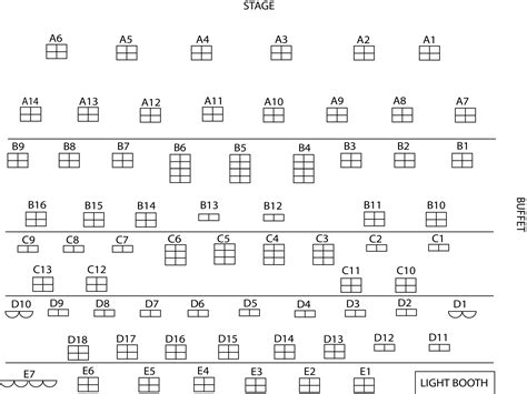 Seating Chart - Dutch Apple Dinner Theatre