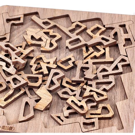 Puzzle en bois adulte caractères façonnés Essence du Bois