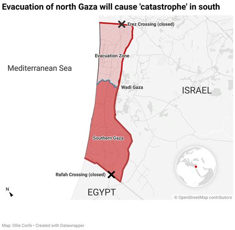 New Map Shows How South Gaza Will Be One Of The Most Densely Populated