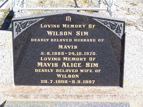 Mavis Alice Sim M Morial Find A Grave