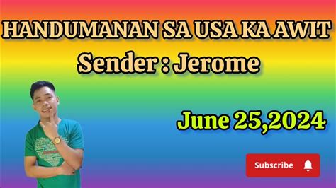 Handumanan Sa Usa Ka Awit June Sender Jerome Youtube