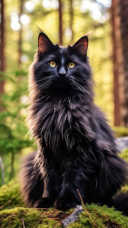 Thang Black Norwegian Forest Cat Breed Stunning Pictures And Detailed