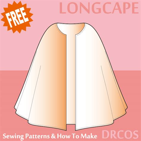 Long Cape Sewing Patterns DRCOS Patterns How To Make