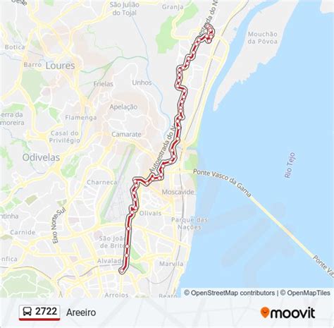 2722 Percursos Horários paragens e mapas Areeiro Atualizado