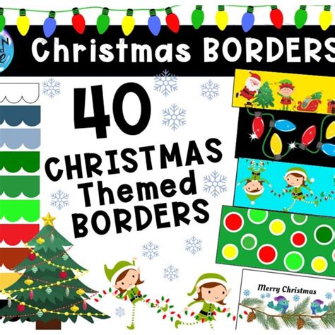 Christmas Bulletin Board Borders Etsy