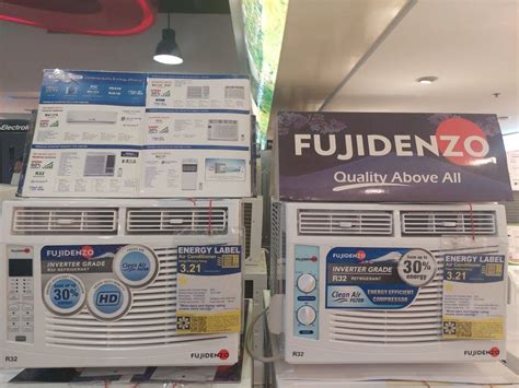 FUJIDENZO WINDOW TYPE REMOTE MANUAL PORTABLE NON INVERTER FULL DC