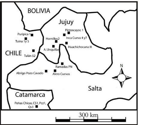 Mapa Con La Localizaci N De Los Sitios Arqueol Gicos Mencionados En El