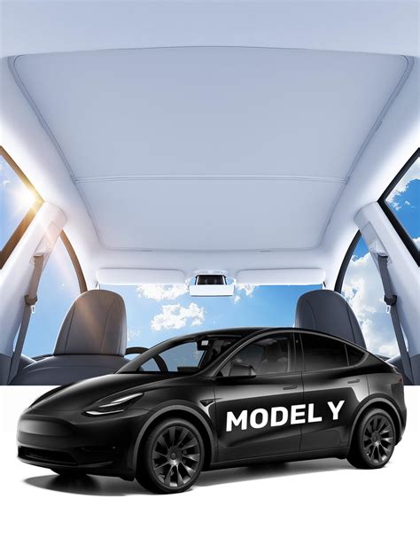 Buy Zanch Upgrade Tesla Model Y Roof Sunshade No Sag No Gaps