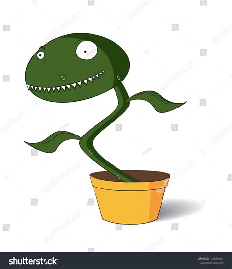 Cartoon Venus Fly Trap Stock Vector Illustration 114865180 Shutterstock