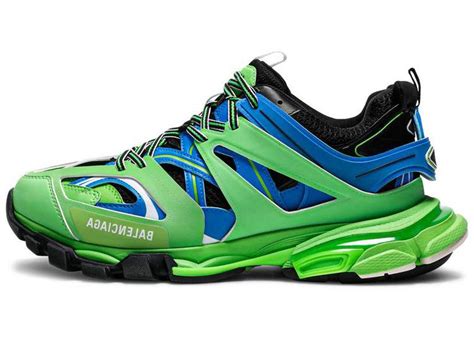 Balenciaga Track Green Blue Womens 542436 W1gb8 4078 Balenciaga