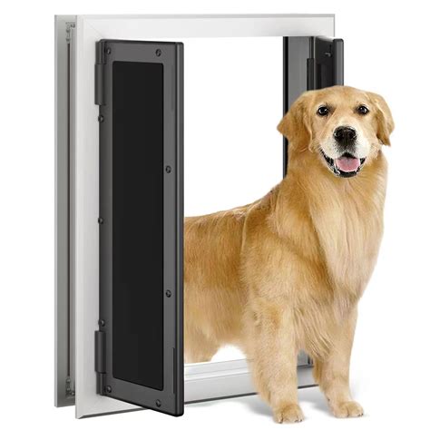 Dog Door, Doggy Door with Double Panels, Doggie Door with Automatic